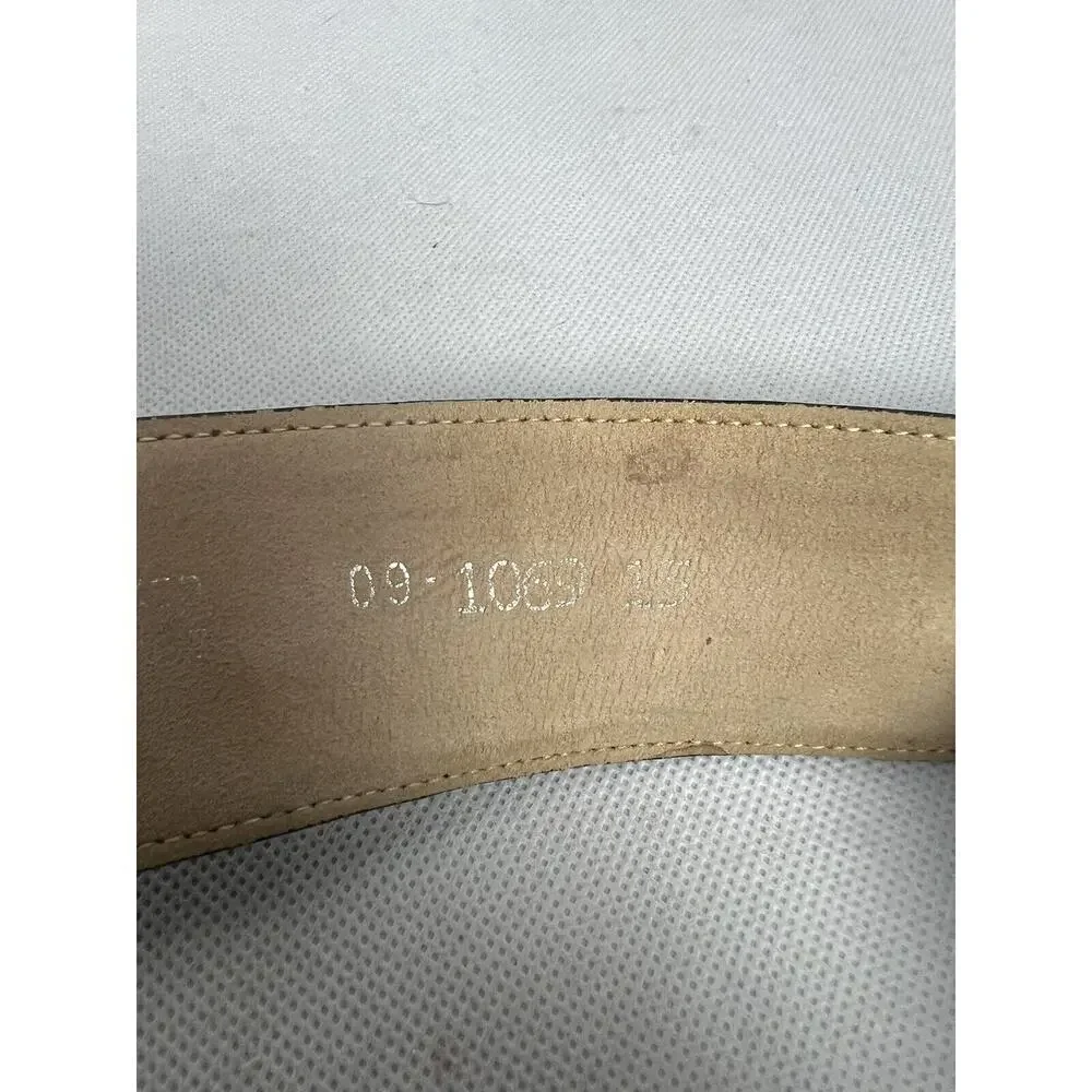 Black Aniline Leather Belt And Buckle Mens 38